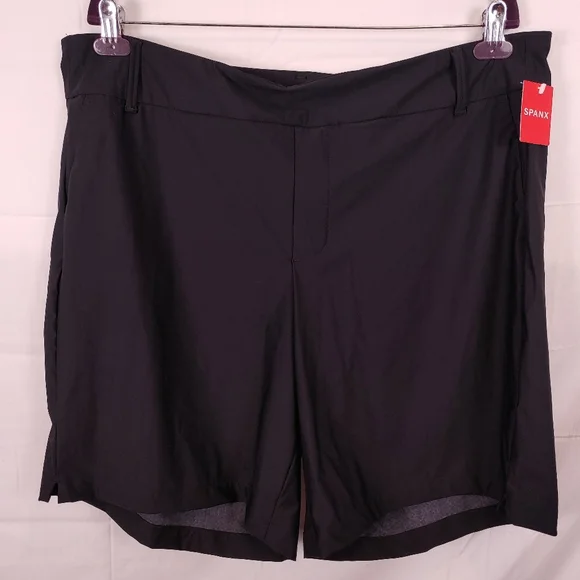 Spanx Women Sunshine Very Black Wrinkle Resistant Stretxh Shorts Size 2X NWT - Picture 2 of 10